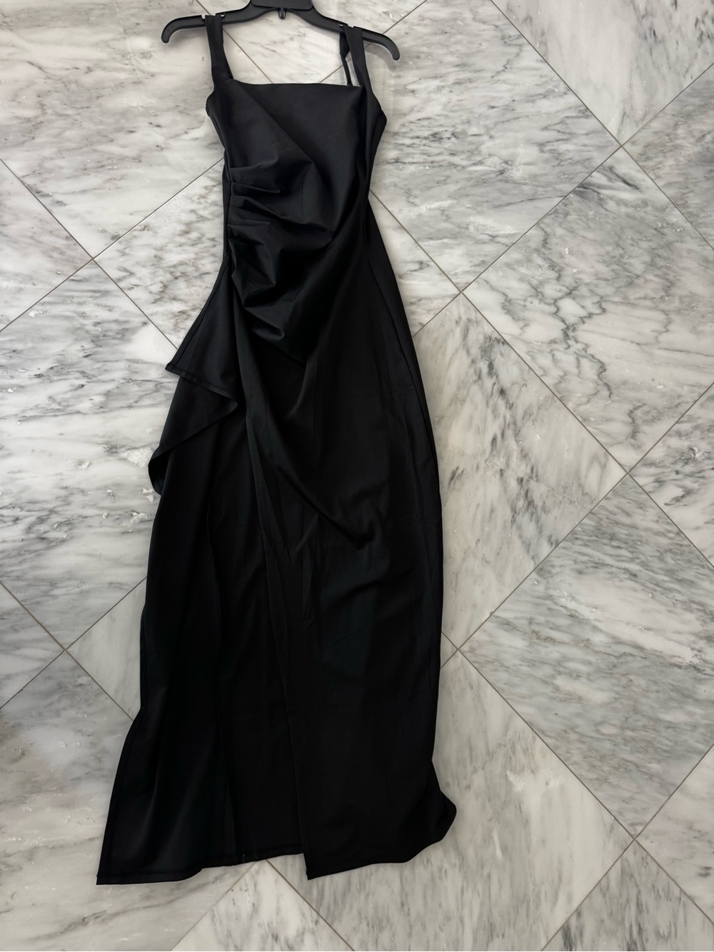 Elegant Black Sleeveless Maxi Dress